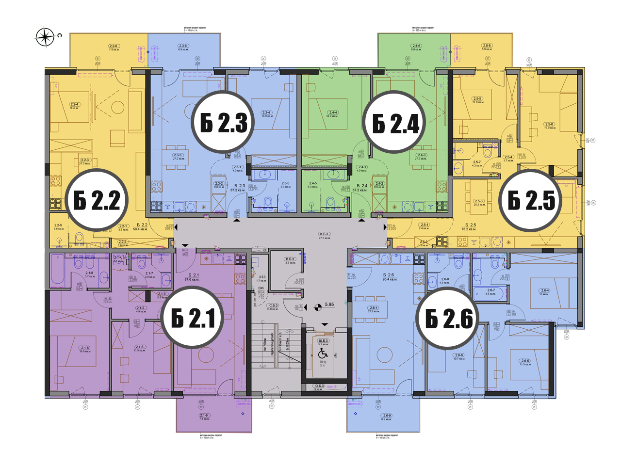 Вход Б етаж 2