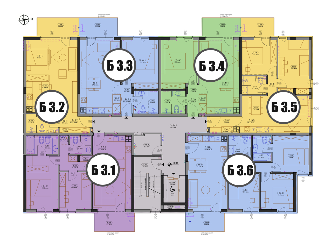 Вход Б етаж 3